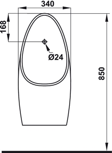 Bồn Tiểu Nam Treo Tường Seine Hafele 588.79.420
